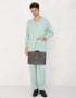 BAJU MELAYU PESAK MEGAT R/FIT (MINT GREEN)